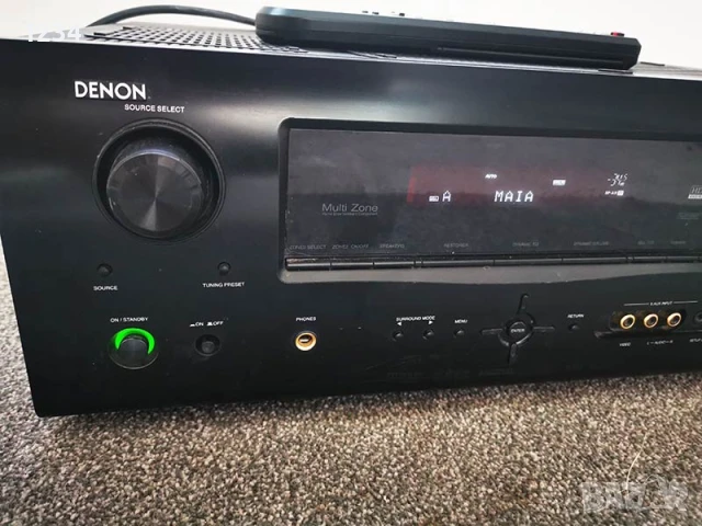7.1-канален Усилвател DENON AVR-1910 460W с дистанционно домашно кино, снимка 2 - Ресийвъри, усилватели, смесителни пултове - 51384275