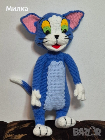 Том и Джери - ръчна изработка, снимка 7 - Плюшени играчки - 53556762