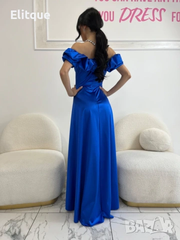 Дълги елегантни ,сатенени официални рокли , снимка 11 - Рокли - 53195610