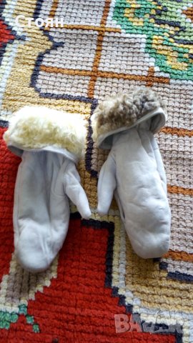 Зимни ръкавици от истинска кожа, снимка 1 - Екипировка - 37825048
