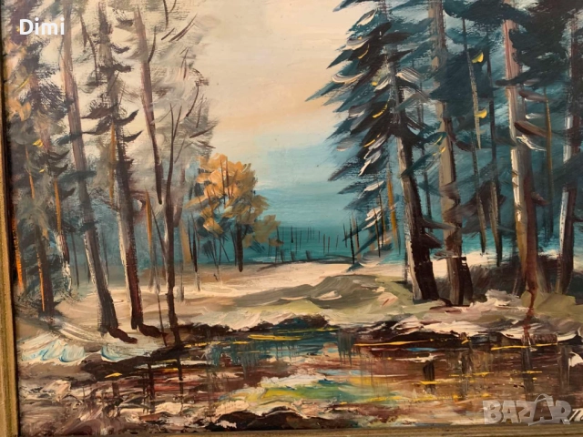 ПЕТЪР КОЛЕВ масло пейзаж, снимка 5 - Картини - 52838487