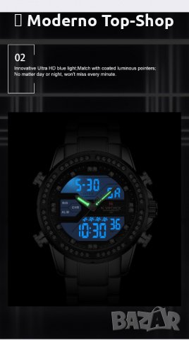 Мъжки часовник NaviForce многофункционален NF9190 SВ., снимка 6 - Луксозни - 34793289