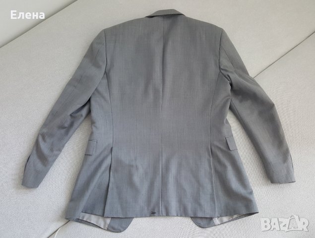 Продавам сиво мъжко сако Miroglio Lana и риза Kenvelo, снимка 3 - Сака - 32226234