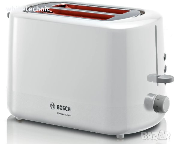 ••НОВО••Тостер бял Bosch TAT3A111, снимка 1 - Тостери - 29192113