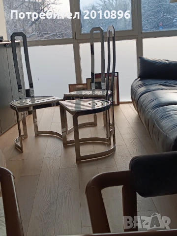Хромирани трапезни столове , снимка 4 - Столове - 53432800