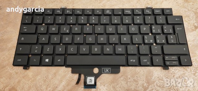 Dell Latitude 7420/7430/7530/7520 ITALIAN Backlit Keyboard J6FD8 0J6FD8 клавиатура с подсветка, снимка 1 - Части за лаптопи - 43951428