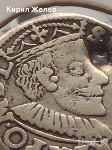 Сребърна монета 3 гроша 1591г. Сигизмунд трети ПОЛША за КОЛЕКЦИОНЕРИ 13764, снимка 5 - Нумизматика и бонистика - 42999613