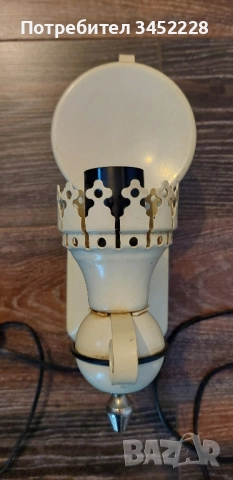 лампи ретро стенни метални за ценители два броя , снимка 4 - Антикварни и старинни предмети - 51976520