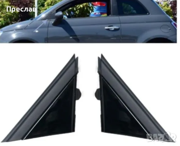 Триъгълен панел (капак) за странично огледало на Fiat 500 (2007-2015), снимка 3 - Аксесоари и консумативи - 49478815