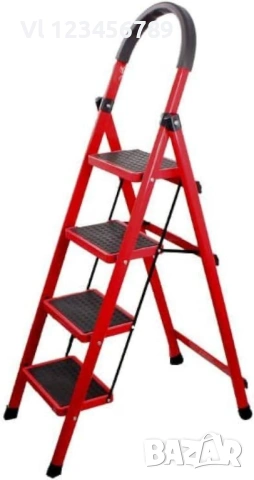 Лека сгъваема стълба - 3 или 4  стъпала , до 150 кг