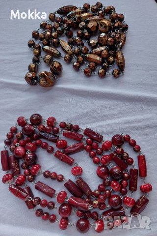 Гердани в два цвята, снимка 3 - Колиета, медальони, синджири - 40622084