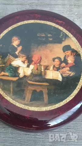 Музикална кутия на Franz von Defregger "Трапезна молитва", снимка 4 - Антикварни и старинни предмети - 47742989