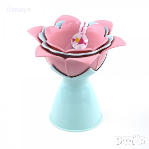 3444 Комплект фунии на поставка Магнолия, 3 броя, снимка 6 - Аксесоари за кухня - 39211485