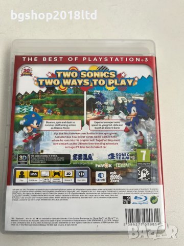 Sonic Generations за Playstation 3(PS3), снимка 2 - Игри за PlayStation - 49135407
