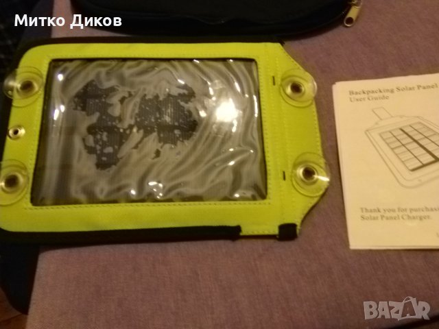 Соларен панел  за зареждане на телефони, МР3 плеъри и GPS устройства за носене върху раница, снимка 4 - Раници - 43119345