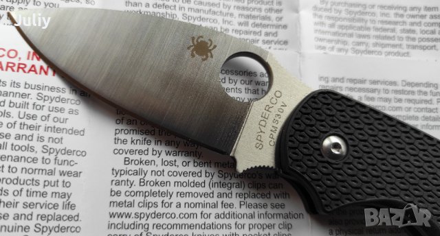 Сгъваем нож Spyderco C123 Sage 5, снимка 6 - Ножове - 39965584