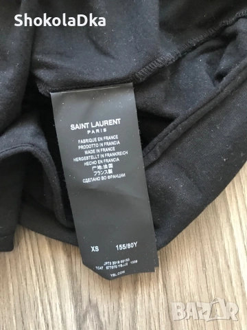 Оригинална тениска Saint Laurent XS/S, снимка 3 - Тениски - 51626709