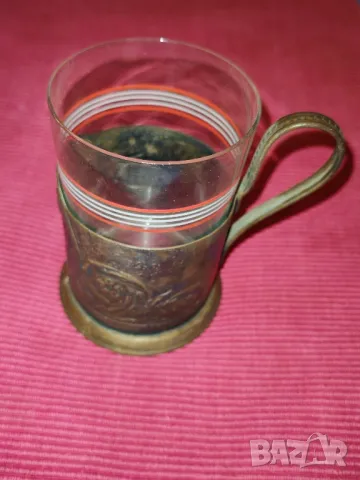 Подстаканник за чай СССР. , снимка 3 - Антикварни и старинни предмети - 49749356