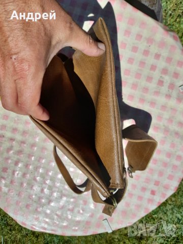 Стара дамска кожена чанта #13, снимка 8 - Антикварни и старинни предмети - 36891272