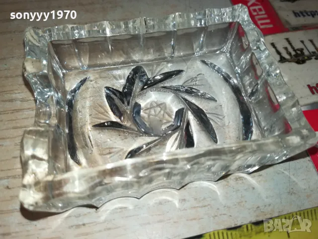 МАЛЪК СТЪКЛЕН ПЕПЕЛНИК 1405251108, снимка 7 - Антикварни и старинни предмети - 50282058