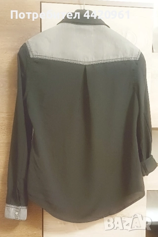 Дамска риза с ръкави от шифон, снимка 2 - Тениски - 51828713