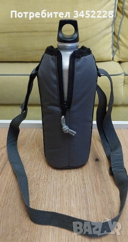 бутилка алуминиева с термо чанта за ценители 