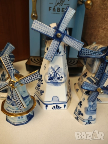 Делфт лот от 5 мелници , снимка 3 - Статуетки - 51670134