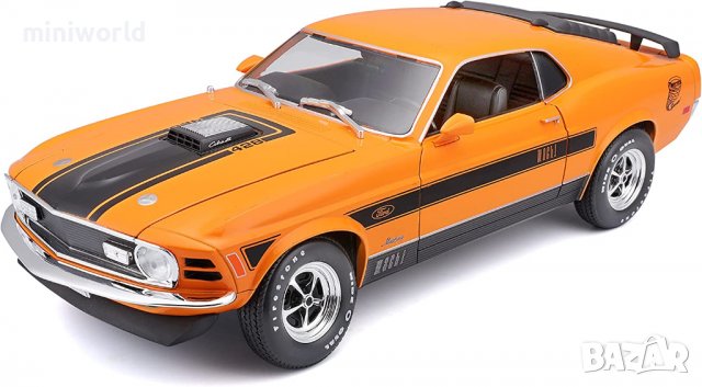 Ford Mustang Mach 1970 - мащаб 1:18 на Maisto Special Edition моделът е нов в кутия, снимка 1 - Колекции - 38204893