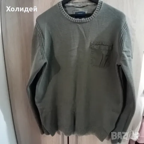 Памучен мъжки пуловер, снимка 2 - Пуловери - 47388635