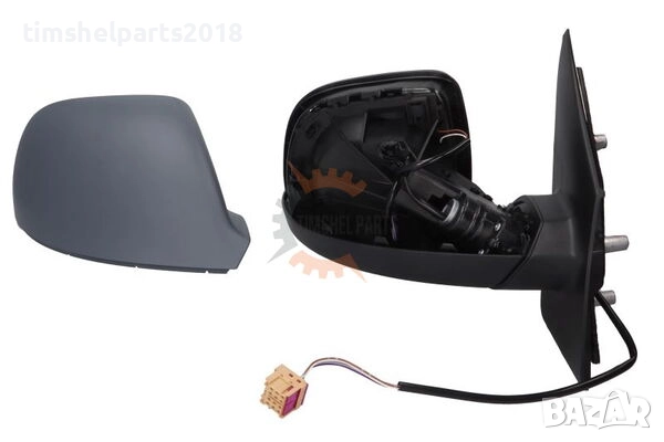 Огледало странично Грундирано "Елекрическо" 5 PIN за Volkswagen Transporter T5/T6 2009-2015 - Пасаже, снимка 4 - Части - 52667320