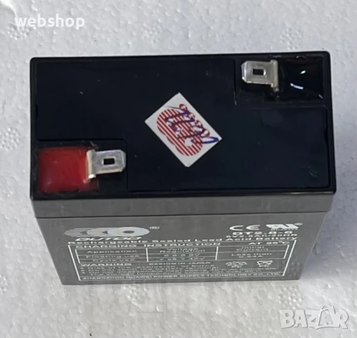 Акумулаторна оловна батерия OUTDO, 6VDC, 2,8AH, 66х33х100mm, снимка 2 - Друга електроника - 50543478