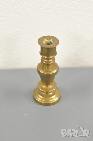 Стар месингов свещник, снимка 5 - Антикварни и старинни предмети - 52857284
