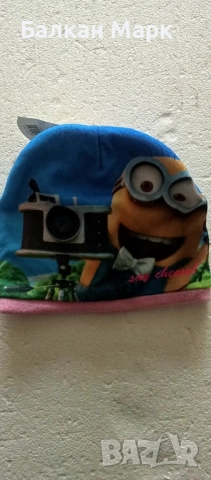 ОРИГИНАЛНИ ЗИМНИ ДЕТСКИ КОМПЛЕКТИ ШАПКА + РЪКАВИЦИ МИНЬОНИ, различни мотиви и цветове , снимка 5 - Шапки, шалове и ръкавици - 52086756