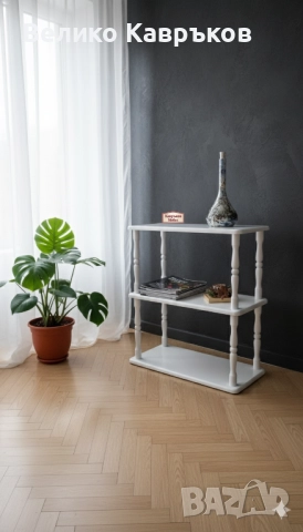 Етажерка,бяла., снимка 2 - Етажерки - 51025209