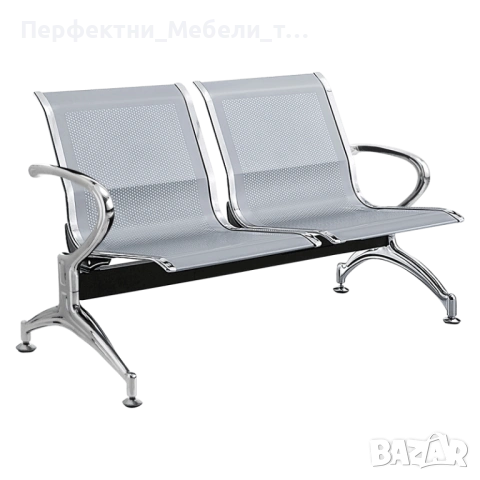 двойна 2-местна метална пейка за чакалня,болници,клиники,училища,учреждения, снимка 4 - Друго - 47705697