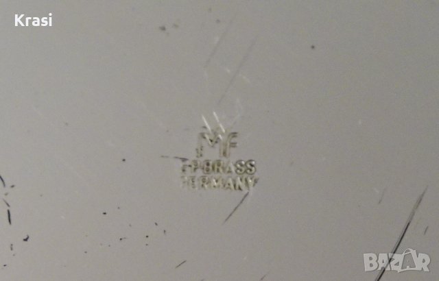 Посребрена бронзова фруктиера,салатиера WMF. , снимка 10 - Антикварни и старинни предмети - 38638525