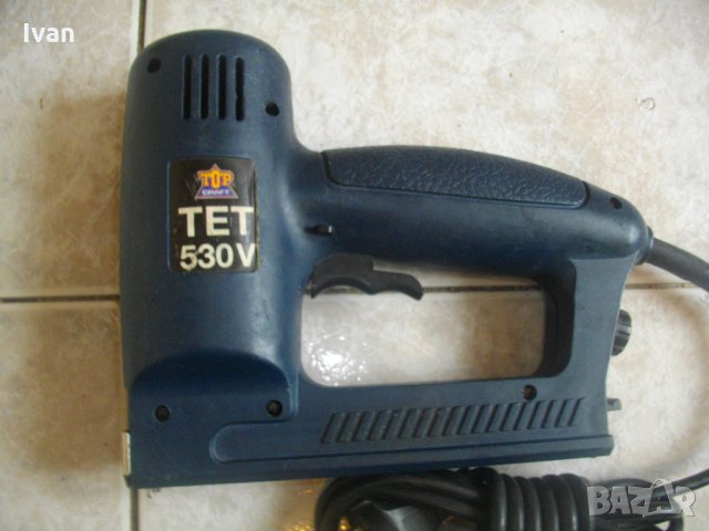 ЗА РЕМОНТ-ЗА ЧАСТИ-Top Craft TET530V-Електрически Такер-8-16мм-С РЕГУЛАЦИЯ