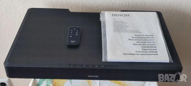Перфектен саундбар Denon DHT-T110. С Дистанционно управление и книжка.