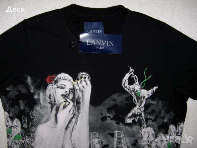 Мъжка тениска Lanvin S, снимка 2 - Тениски - 32396709
