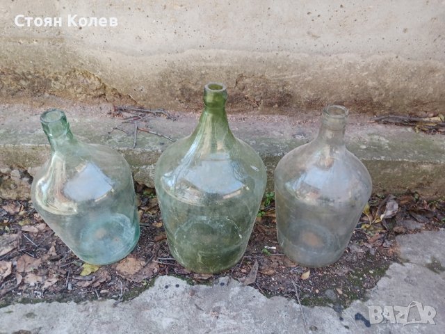 стъклени дамаджани , снимка 6 - Буркани, бутилки и капачки - 43543004