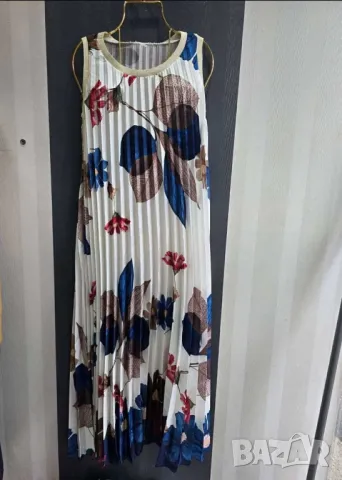 Прекрасен модел ефирни сатенирани рокли Солей в пъстроцветни десени, снимка 4 - Рокли - 50395884