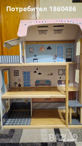 Детска Къща за кукли, снимка 2 - Играчки за стая - 53240361