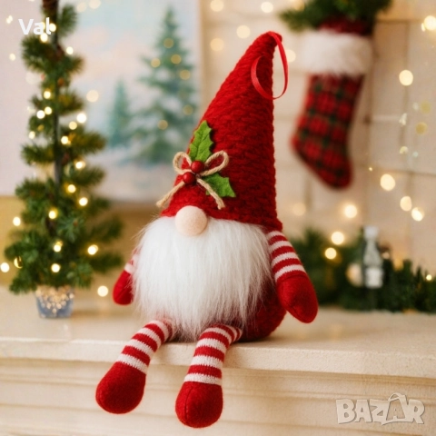 Коледна играчка джудже -Префектната украса за елха и дом