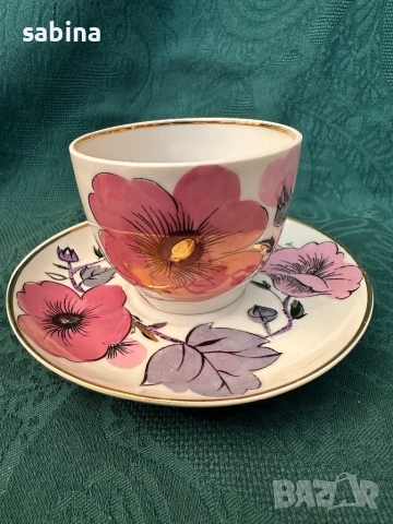 Чаша за чай на ЛФЗ Ломоносов. СССР