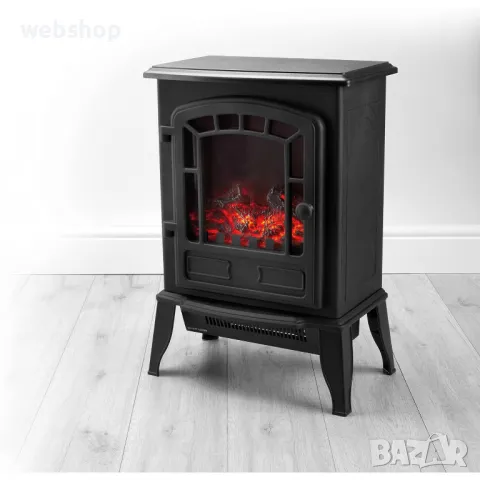 Електрическата камина с две степени на отопление и ефект на тънцуващ пламък