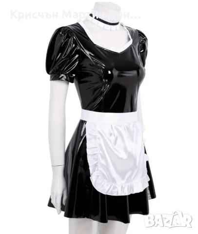 комплект Камериерка +чорапи подарък , снимка 3 - Корсети, бюстиета, топове - 44100728