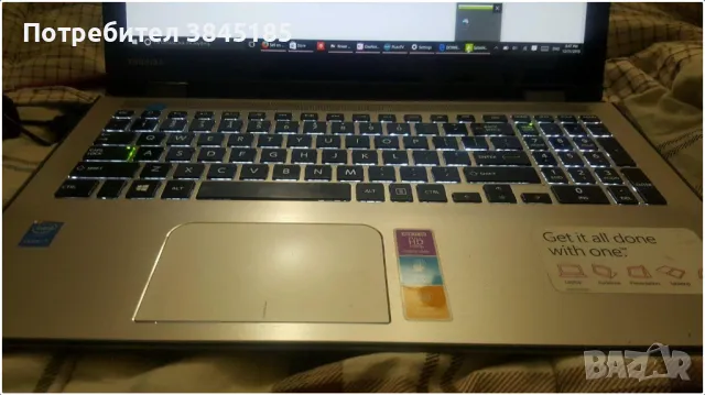 Бизнес лаптоп - Toshiba P55W, 15.6" FHD IPS, i7 up to 3.00Ghz, 8GB RAM, 500GB SSHD, Harman Kardon, снимка 2 - Лаптопи за работа - 43537033