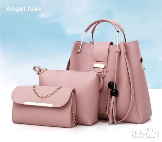 Бохо-комплект в 3 части / 3 Цвятa, снимка 2 - Чанти - 52521453