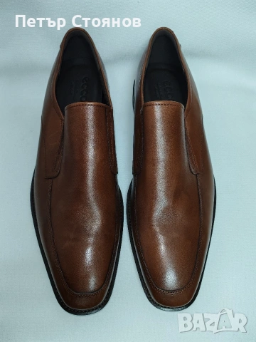 Предлагам стилни мъжки официални обувки от естествена кожа ECCO №46, снимка 4 - Официални обувки - 53247494