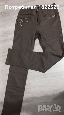 Кафяв кожен панталон Monday premium